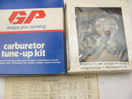 Gp 77-844C Carburetor Rebuild Kit for 1968-1974 GM Rochester 4MC 4MV