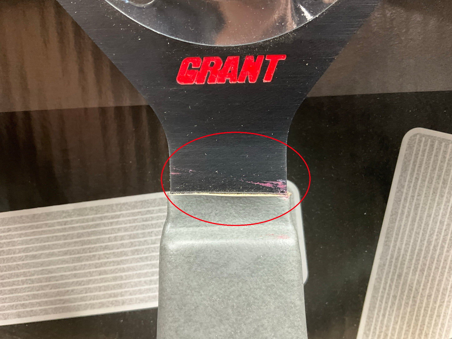 COSMETIC DAMAGE #1, SEE PHOTOS -  Grant 1066 Formula 1 Steering Wheel, 14'' Diam.