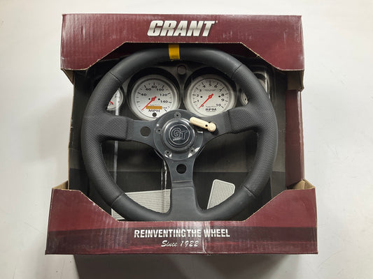 SMALL CUT Grant 1075 Top Marker Competition Steering Wheel, 13'' Diameter 3'' Dish