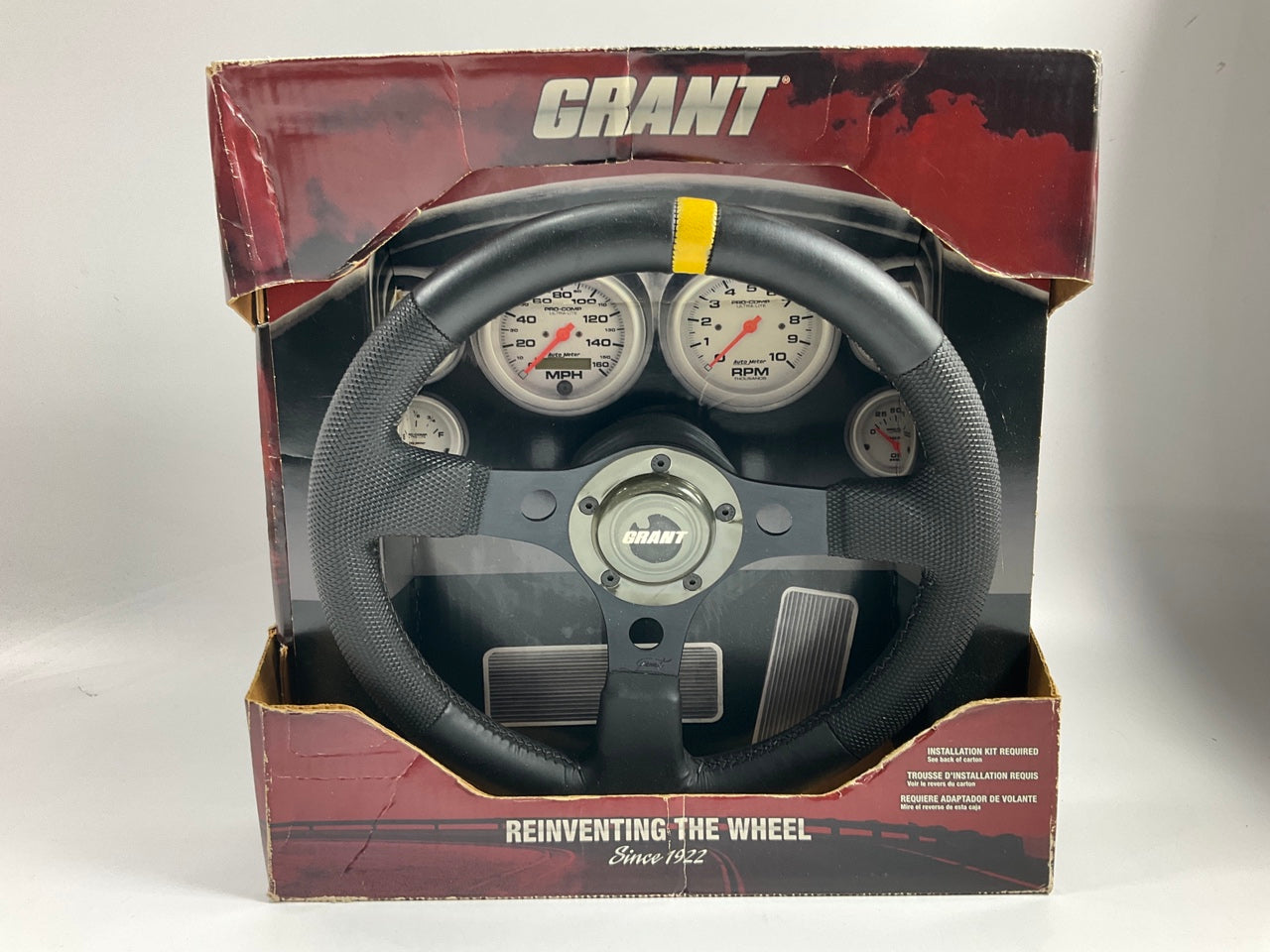 Grant 1075 Top Marker Competition Steering Wheel, 13'' Diameter, 3'' Dish