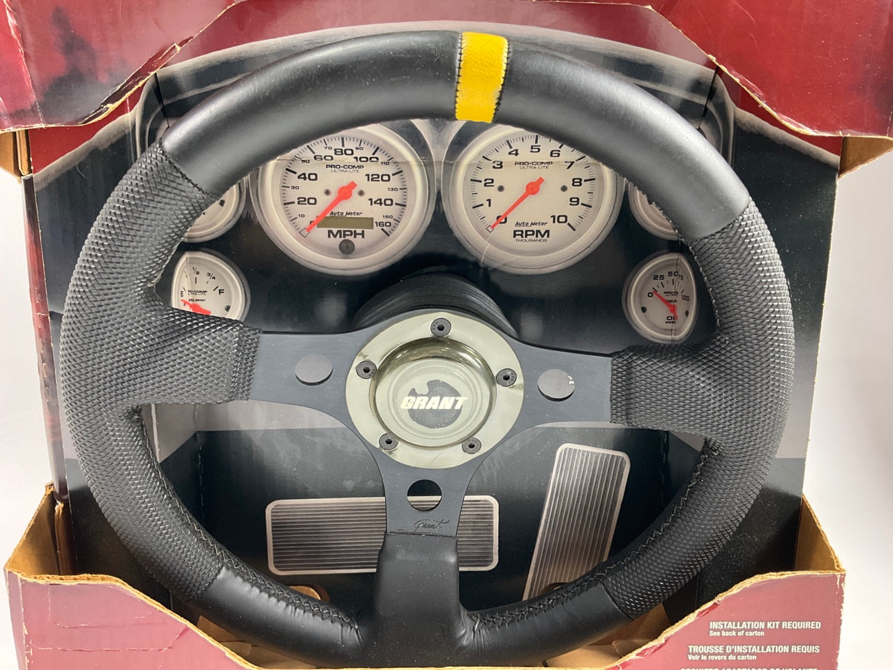 Grant 1075 Top Marker Competition Steering Wheel, 13'' Diameter, 3'' Dish