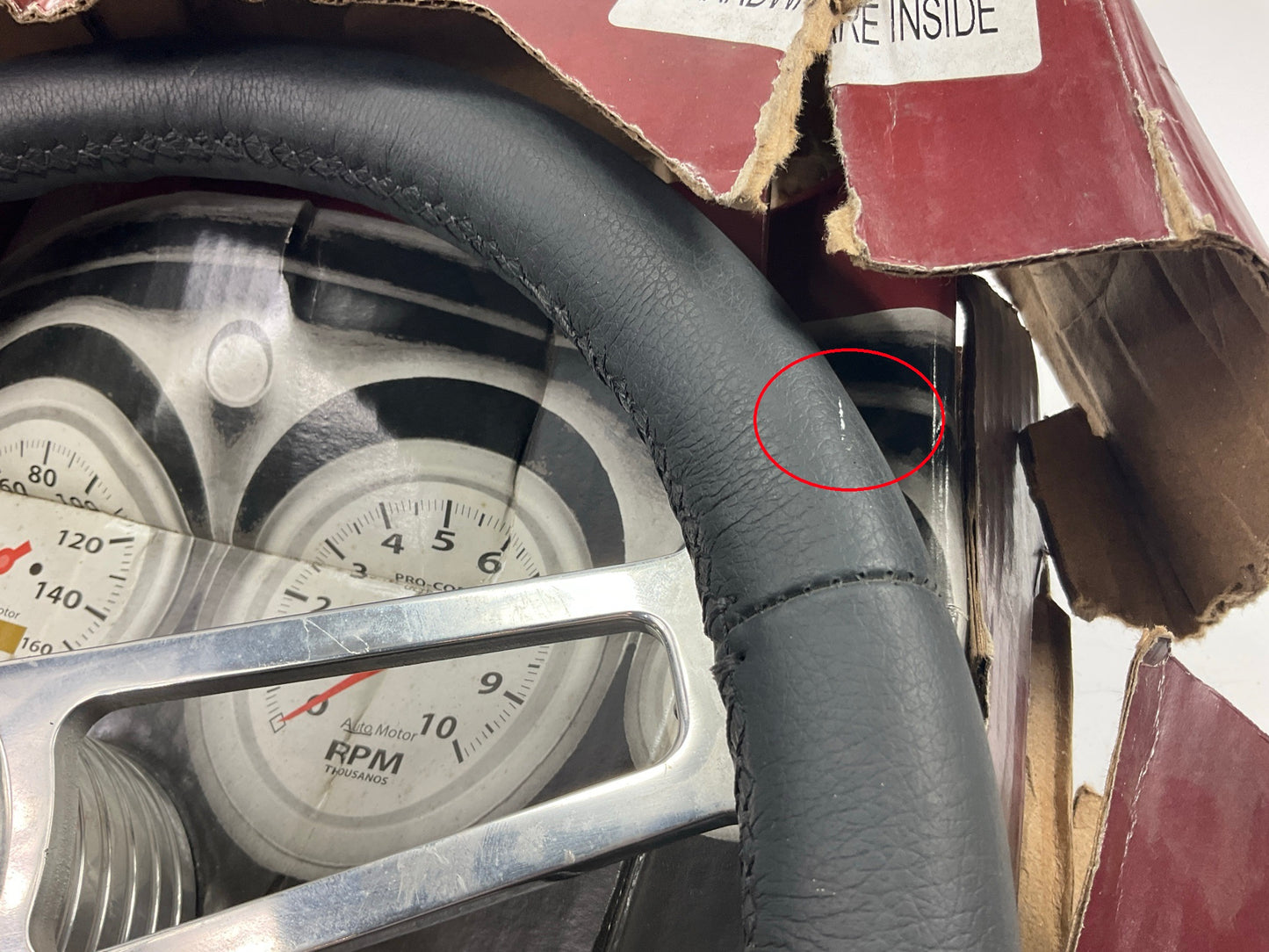 NEW - SCRATCHED - Grant 15201 Steering Wheel, 14-3/4'' Dia., 3-1/4'' Dish