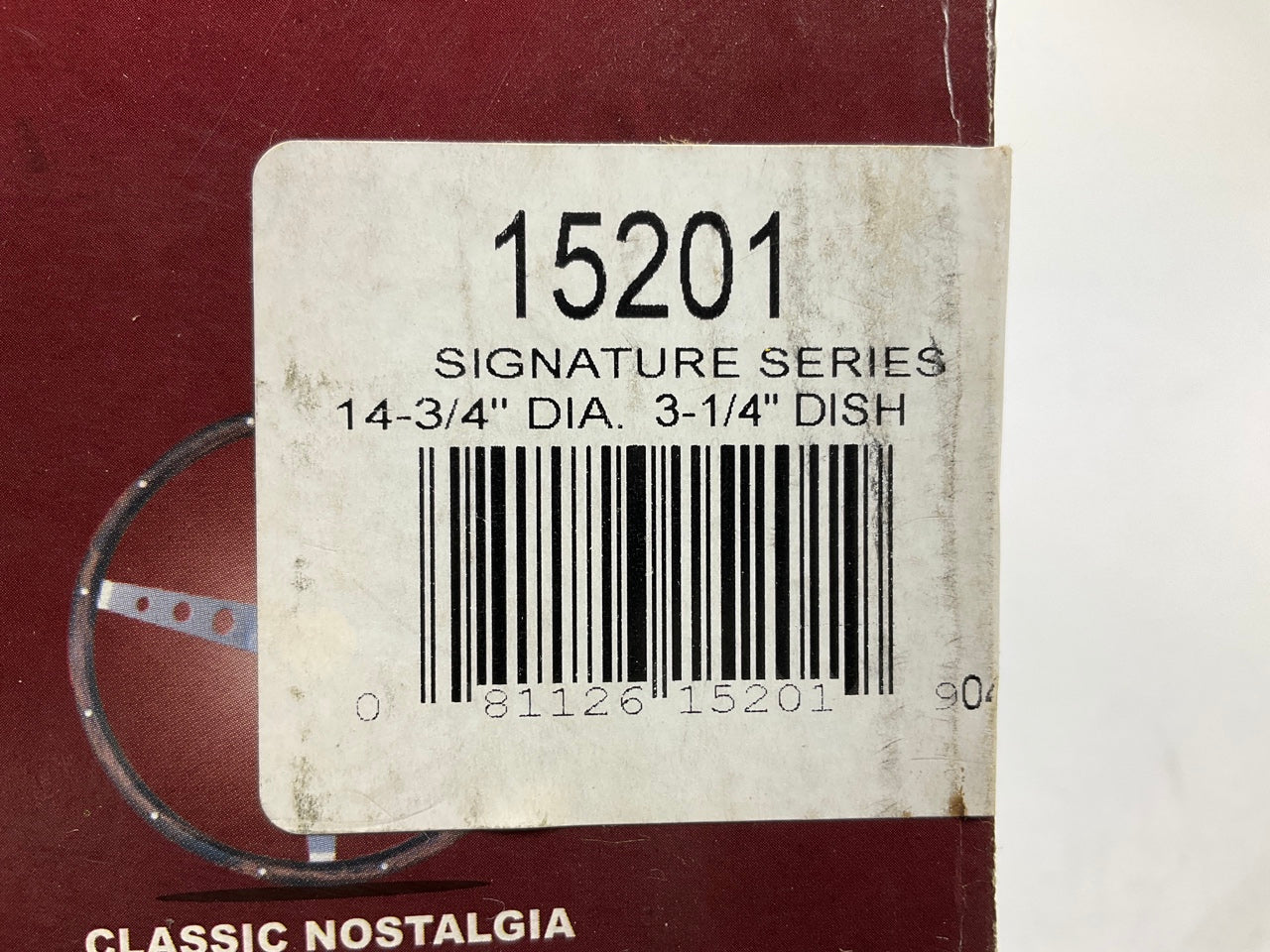 MISSING HORN, COSMETIC DAMAGE - Grant 15201 Steering Wheel 14-3/4'' Diameter