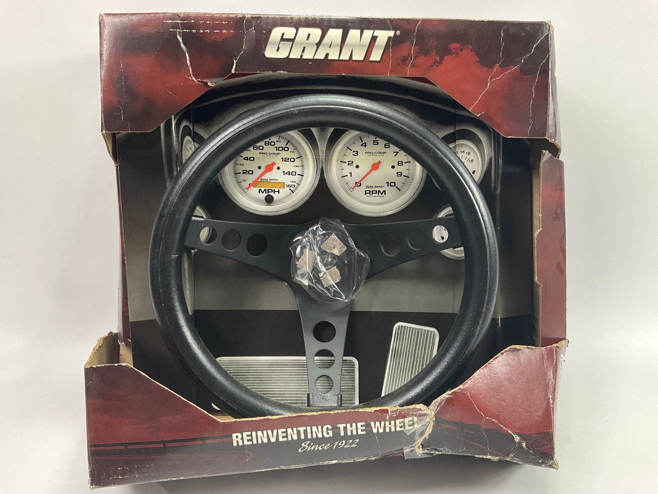 MISSING HORN BUTTON Grant 334 Classic Foam Grip Steering Wheel, 11-1/2'' Diameter