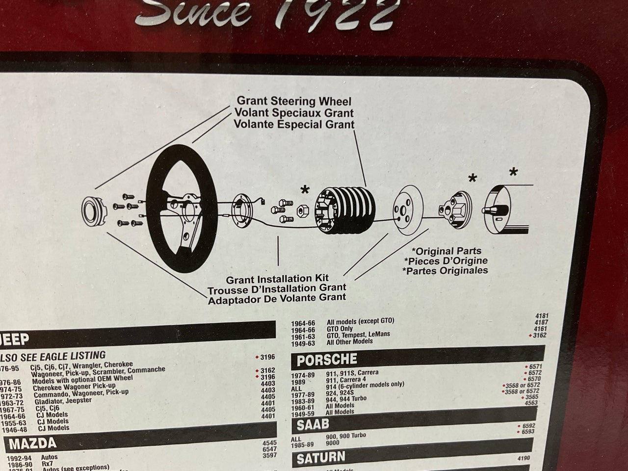 Grant 334 Classic Series Foam Grip Steering Wheel, 11-1/2 Inch Diameter