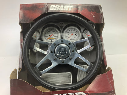 SCRATCHED - Grant 440 Challenger Chrome Steering Wheel,  13.5'' Diameter, 3'' Dish