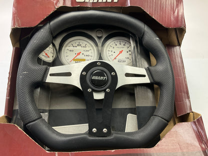 COSMETIC DAMAGE Grant 490 D-Shape Racing Steering Wheel 1.5'' Dish, 13.75''x11.75''