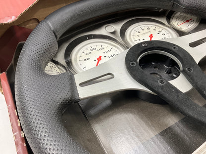 MISSING HORN BUTTON, Grant 490 D-Shape Racing Steering Wheel 13.75''x11.75''