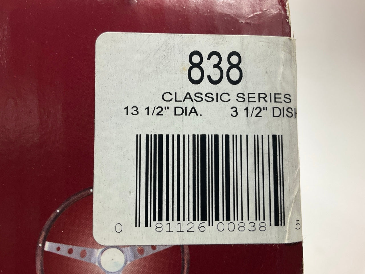 SCRATCHED, SEE PHOTOS - Grant 838 Classic Steering Wheel, 3-Spoke, 13.5 Diameter