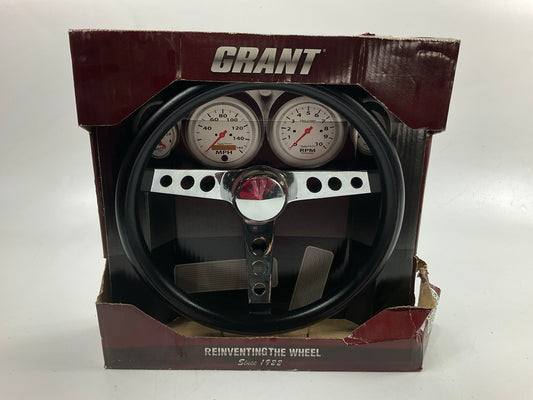 SCUFFED, SEE PHOTOS - Grant 838 Classic Steering Wheel, 3-Spoke, 13.5 Diameter