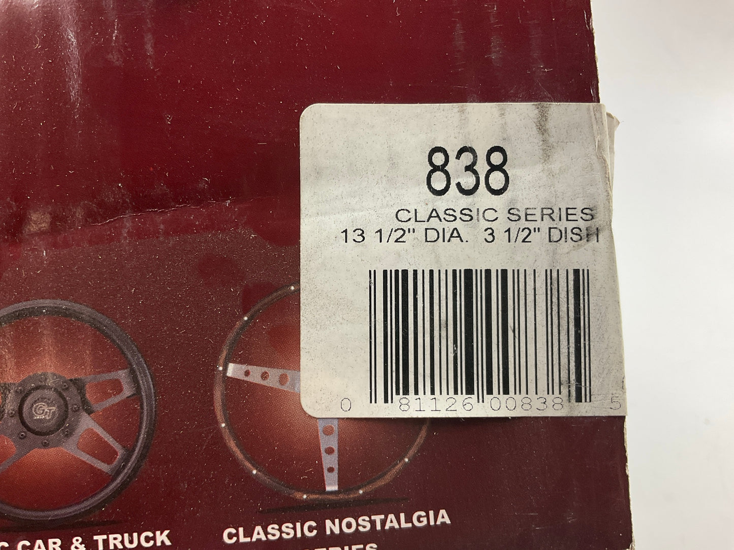 SCUFFED, SEE PHOTOS - Grant 838 Classic Steering Wheel, 3-Spoke, 13.5 Diameter