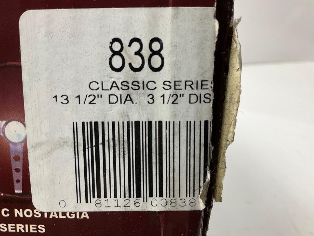MISSING HORN BUTTON - Grant 838 Classic Steering Wheel - 3-Spoke, 13.5 Diameter