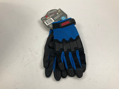 Grease Monkey 23921 General Purpose Gloves, Medium, Blue & Black