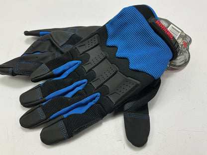 Grease Monkey 23922 General Purpose Gloves, Large, Blue & Black