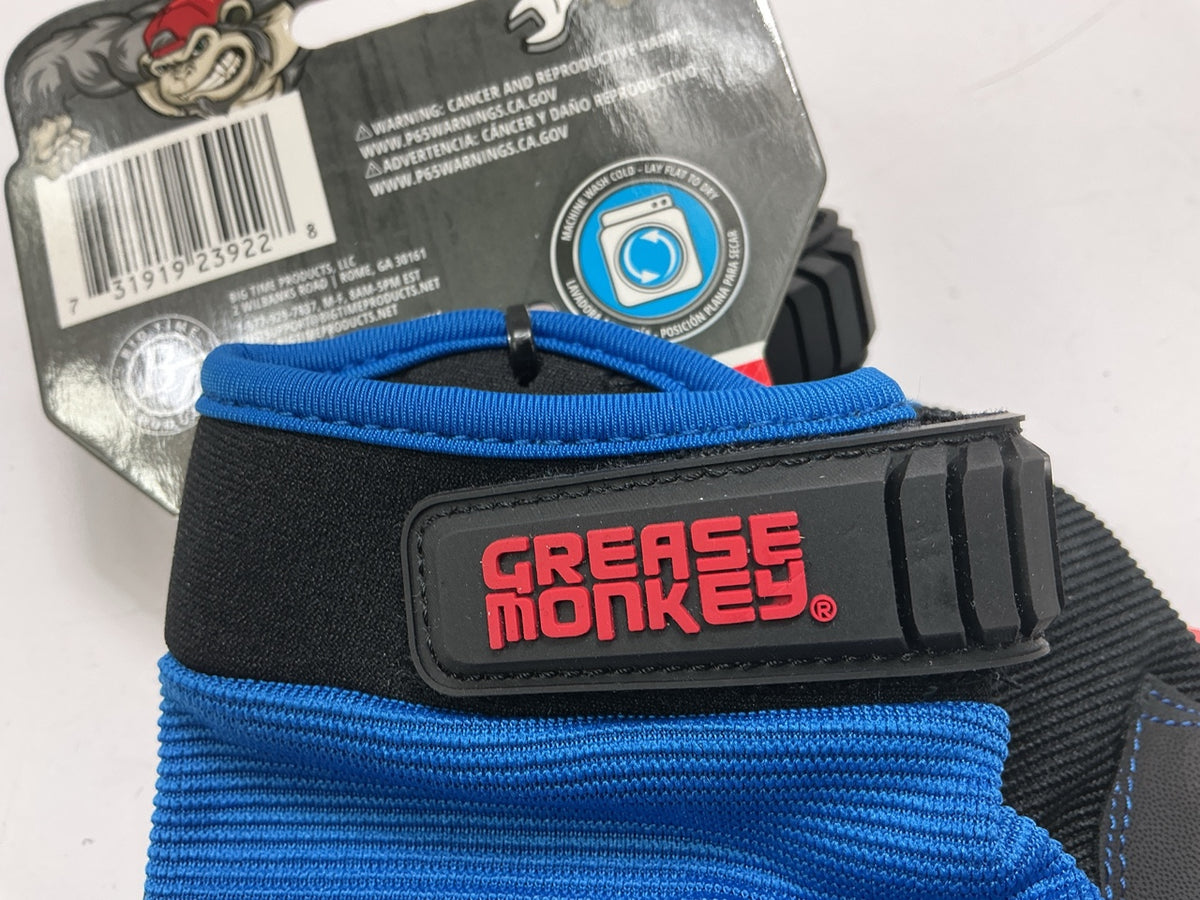 Grease Monkey 23922 General Purpose Gloves, Large, Blue & Black