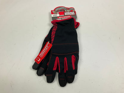 Grease Monkey 23927 General Purpose Gloves, Large, Red & Black