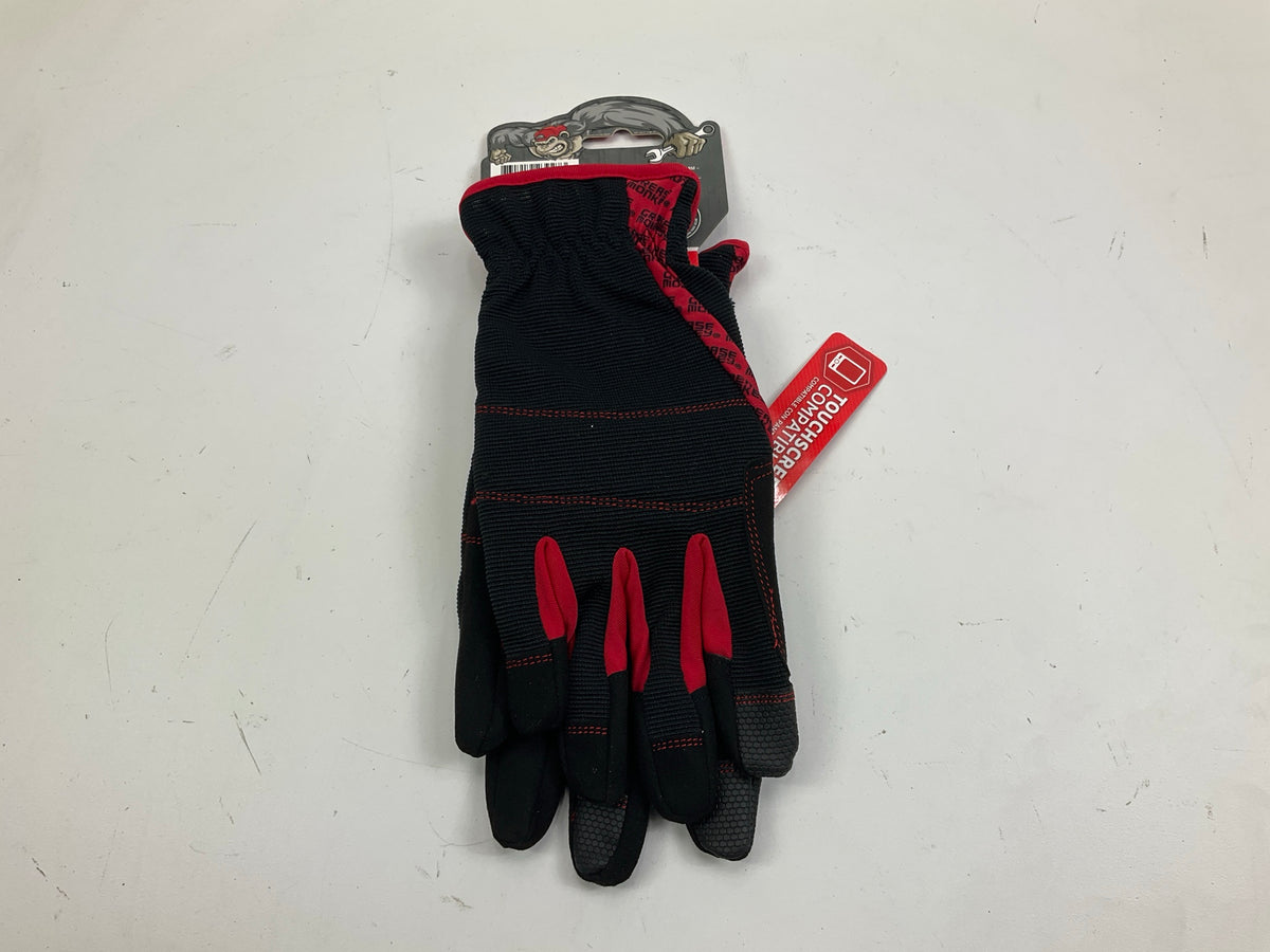 Grease Monkey 23927 General Purpose Gloves, Large, Red & Black