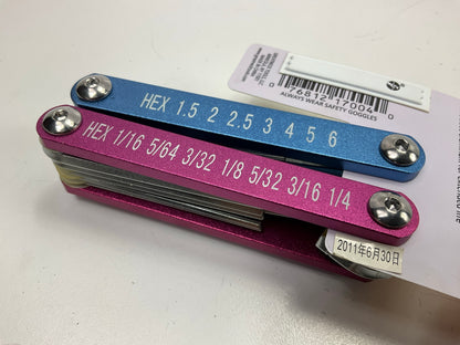 Great Neck 17004 Folding SAE And Metric Hex Key Set