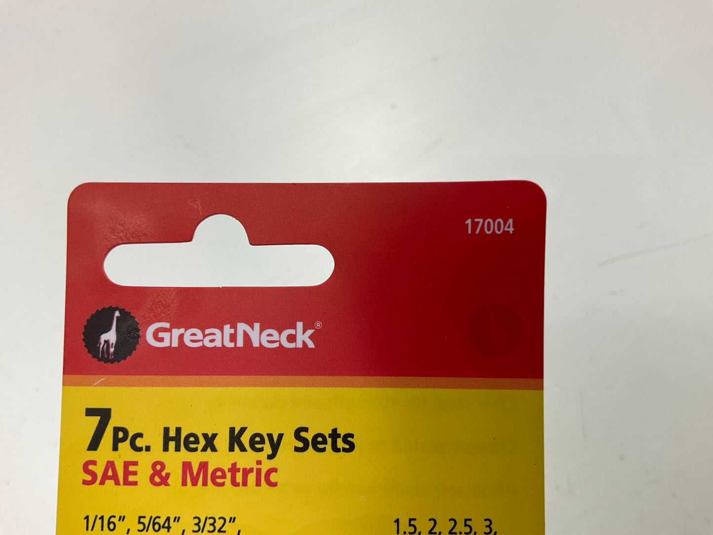 Great Neck 17004 Folding SAE And Metric Hex Key Set