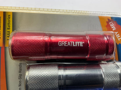 Great Neck 32841 9 LED Aluminum Flashlights, 16 Lumens, 4 PACK