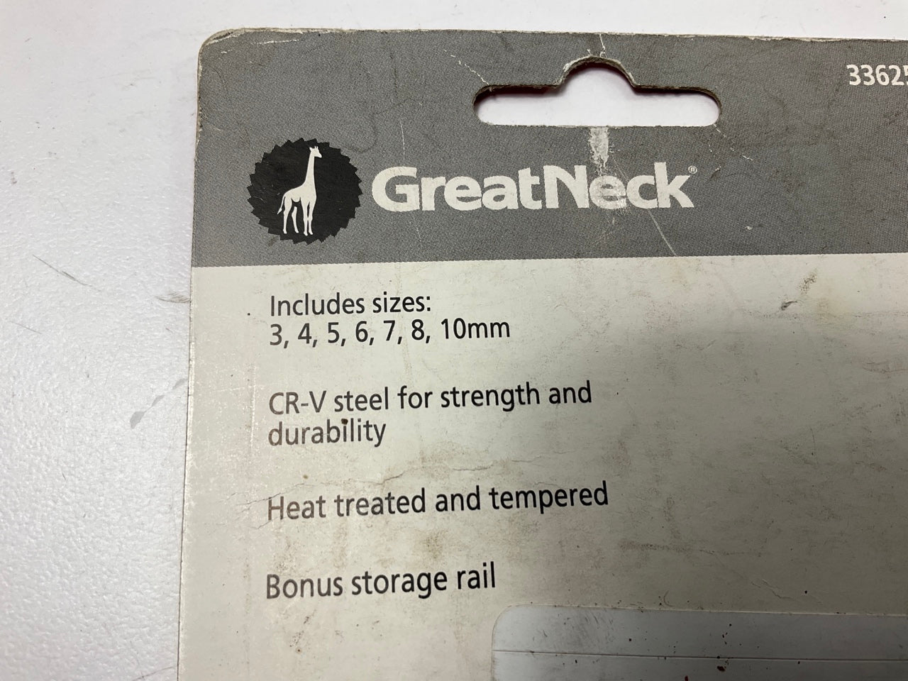 Great Neck 33625004 3/8'' Drive Metric Hex Bit Chrome Sockets 3, 4,5,6,7, 8, 10mm