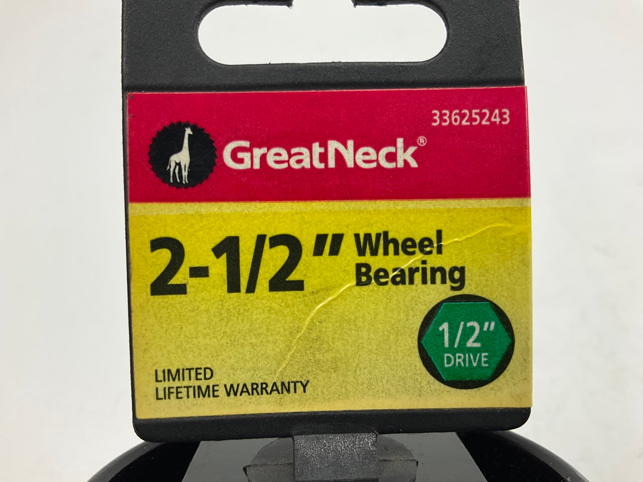 Great Neck 33625243 1/2'' Drive, 2-1/2'' 6R Hex Bearing Locknut Socket (Ford 4WD)