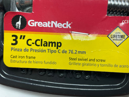 Great Neck CC3 3'' C-Clamp