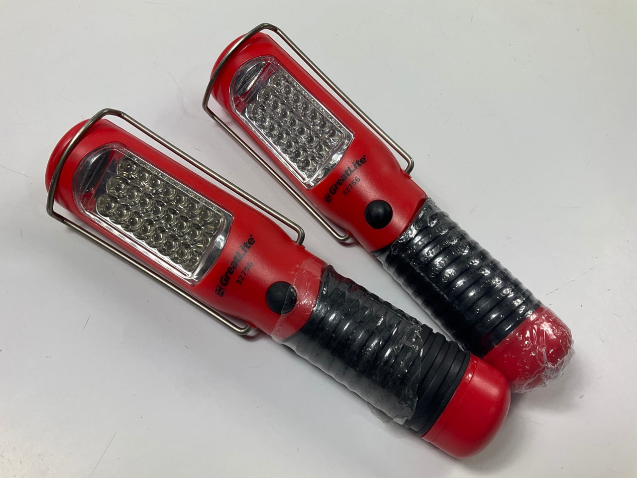 (2) Greatlite 32756 Super Bright 24 LED Worklight Flash Lights With Stand