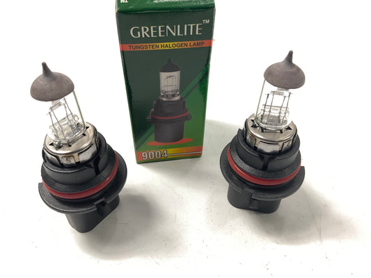 (2) Greenlite 9004 Head Light Bulbs -  12V 65-45W