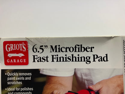 (3) Griot's Garage 10426W 6-1/2'' Gentle Microfiber Fast Finishing Buffing Pads