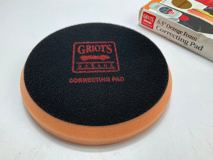 Griot's Garage 10615W 6.5'' Orange Foam Correcting Pads For Buffing
