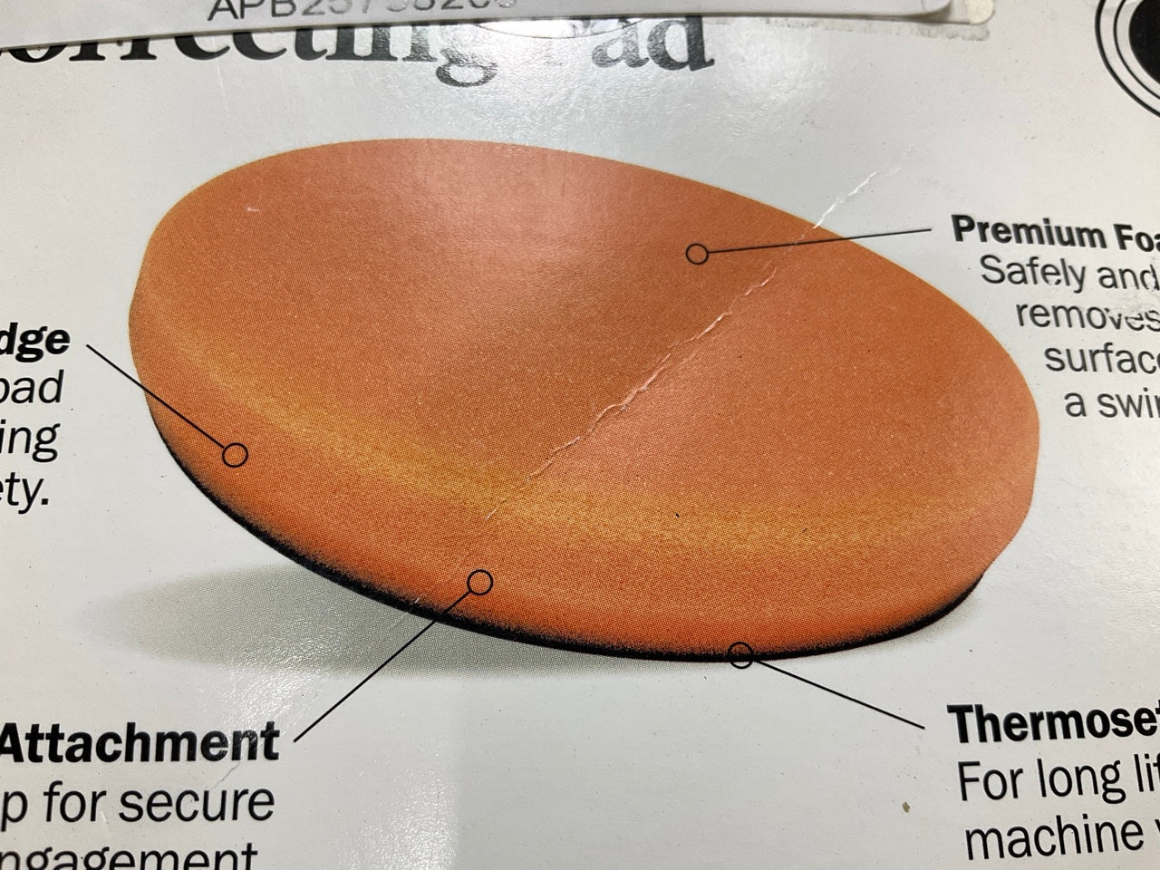 Griot's Garage 10615W 6.5'' Orange Foam Correcting Pads For Buffing