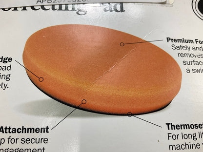 Griot's Garage 10615W 6.5'' Orange Foam Correcting Pads For Buffing