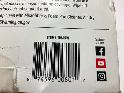 Griot's Garage 10615W 6.5'' Orange Foam Correcting Pads For Buffing