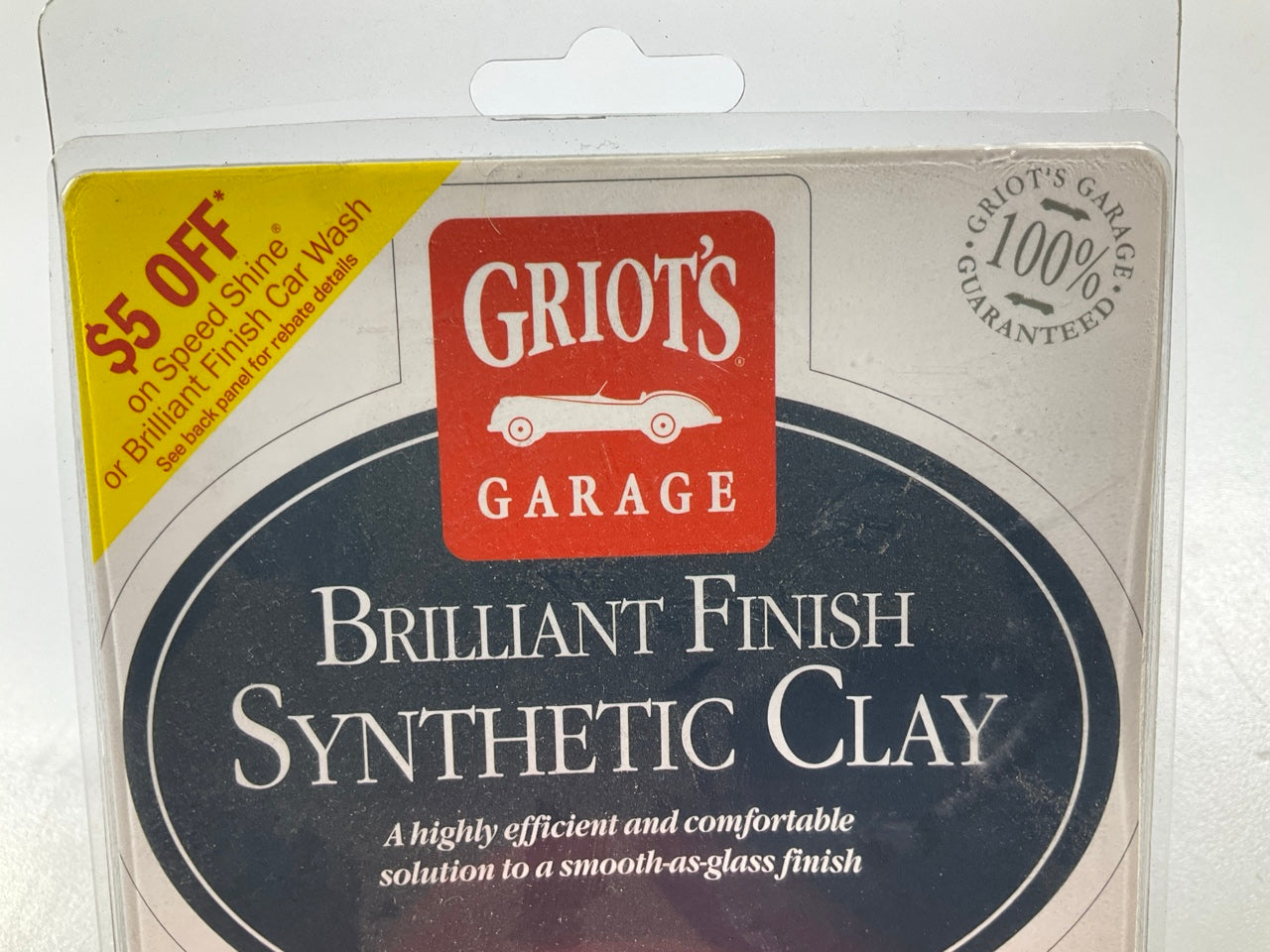 Griot's Garage 10691 Brilliant Finish Synthetic Clay - Creates Smooth Paint