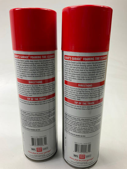 (2) PACK - Griot's Garage 19 Ounce Foaming Tire Cleaner - Blackwall & Whitewall