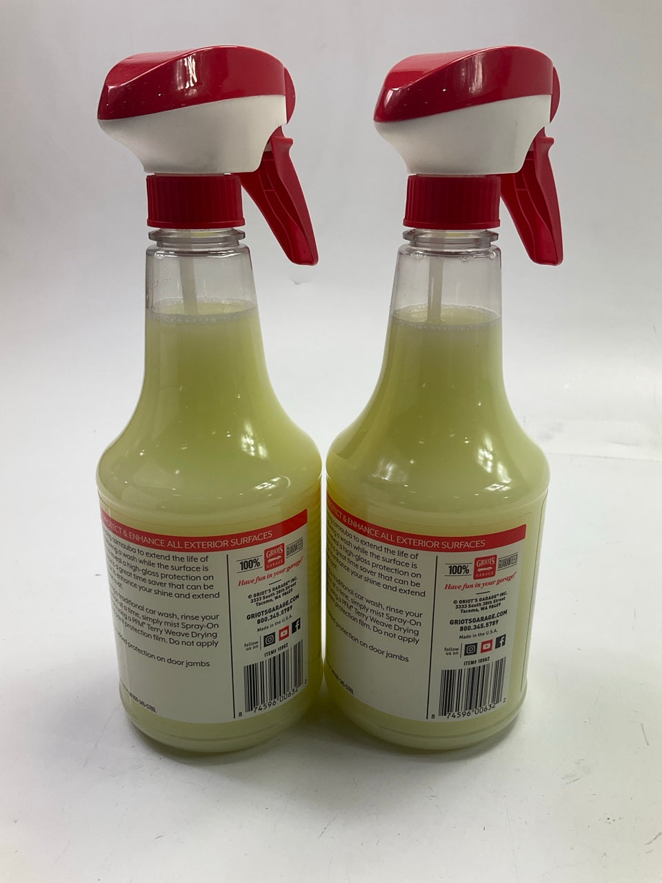 (2) Bottles - Griot's Garage 10962 Spray-on Wax 22Oz
