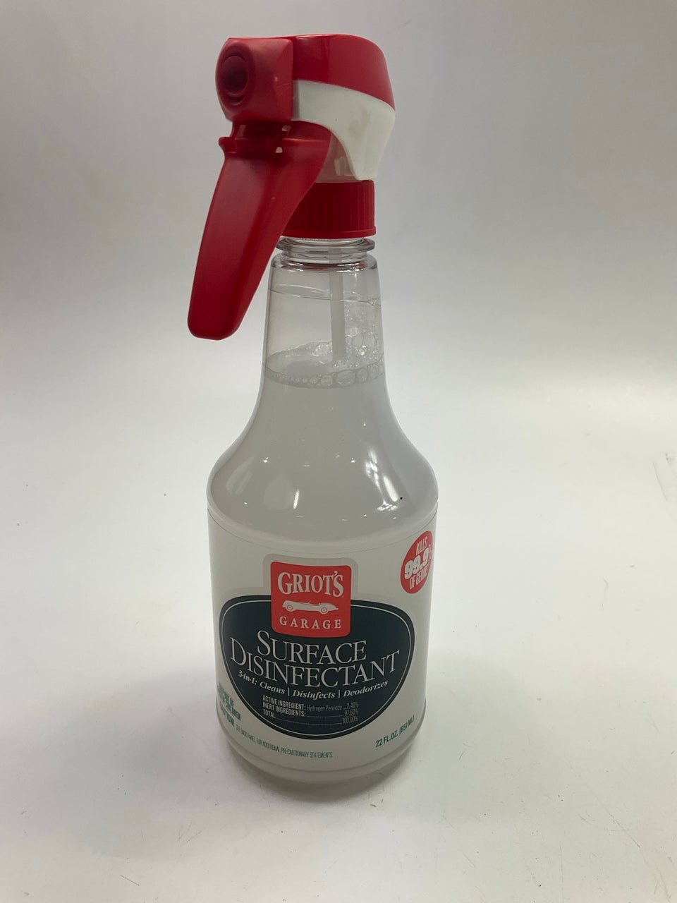 Griot's Garage 10966 Automotive Interior Surface Disinfectant, 22oz Spray