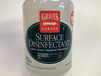 Griot's Garage 10966 Automotive Interior Surface Disinfectant, 22oz Spray