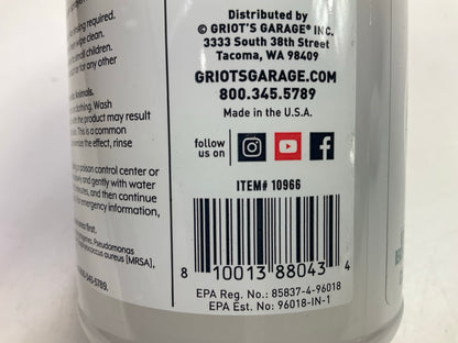 Griot's Garage 10966 Automotive Interior Surface Disinfectant, 22oz Spray