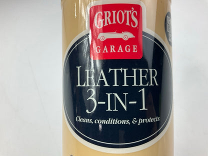Griot's Garage 11019 3-in-1 Leather Cleaner, 16oz, Cleans, Conditions & Protects