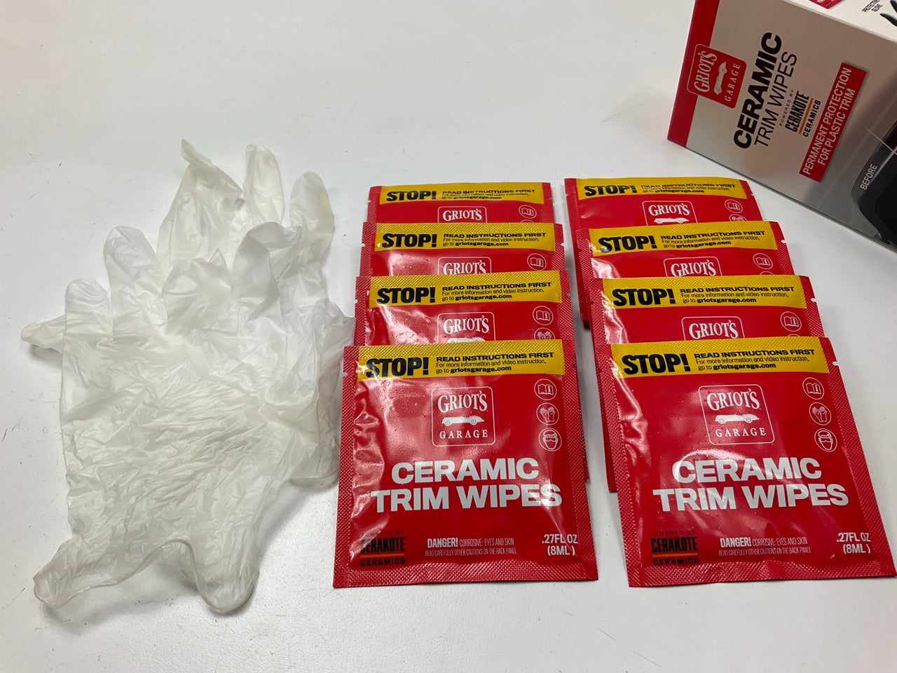 (2) Griots Garage 11524 Ceramic Trim Wipes - Pack Of 4