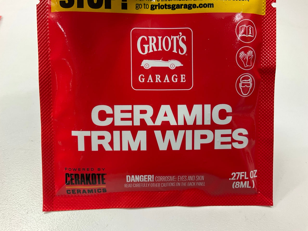 (2) Griots Garage 11524 Ceramic Trim Wipes - Pack Of 4