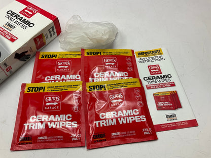 Griots Garage 11524 Ceramic Trim Wipes - Pack Of 4