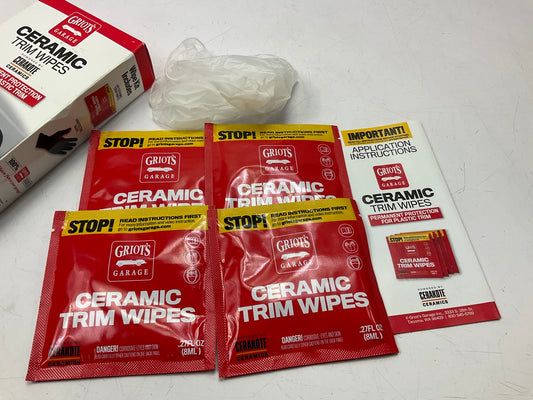 Griots Garage 11524 Ceramic Trim Wipes - Pack Of 4