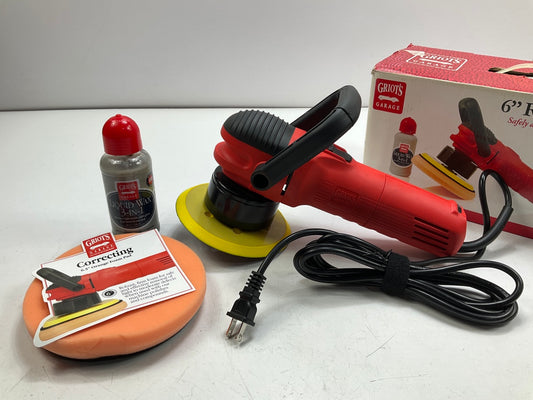 Griot's Garage GG001 6'' Random Orbital Polisher W Handle Kit: Includes Wax & Pad