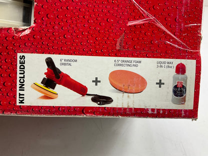 Griot's Garage GG001 6'' Random Orbital Polisher W Handle Kit: Includes Wax & Pad