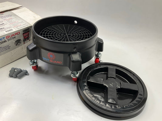 Grit Guard GGWS-NBS-BLK 5 Gallon Bucket Scratch Free Car Washing System W/ Dolly