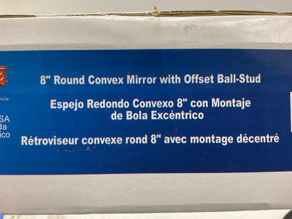 Grote 12172 8'' Round Convex Mirror With Offset Ball Stud
