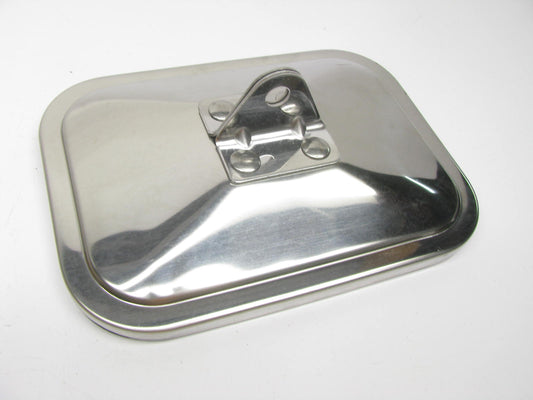 (2) GROTE 12243-5 - Rolled-Rim Mirror With Center Mount - Stainless Steel